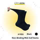 Non-Binding Anti-Bacterial Mid-Calf Socks