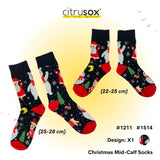 Christmas Mid-Calf Socks (Cotton / Sleeping)