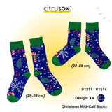 Christmas Mid-Calf Socks (Cotton / Sleeping)