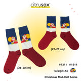 Christmas Mid-Calf Socks (Cotton / Sleeping)