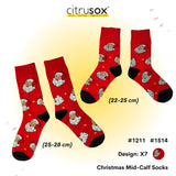 Christmas Mid-Calf Socks (Cotton / Sleeping)