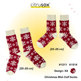 Christmas Mid-Calf Socks (Cotton / Sleeping)