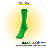 Mercerized Cotton Mid-Calf Socks