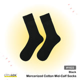 Mercerized Cotton Mid-Calf Socks