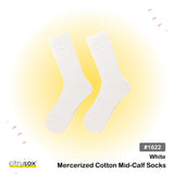 Mercerized Cotton Mid-Calf Socks