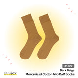 Mercerized Cotton Mid-Calf Socks