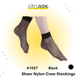 Nylon Sheer 15 Denier Crew Stockings [5 Pairs Pack]