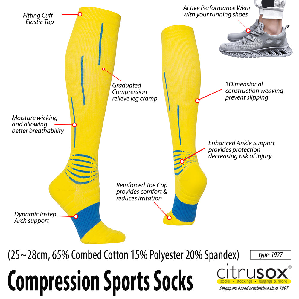 Enhanced Ankle Protection Compression Knee Socks – Citrusox