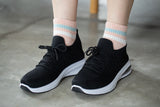 Stripes Thick Cushioned Sports Running Crew Socks