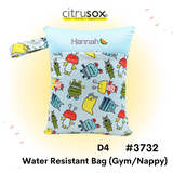 Personalised Water-Resistant Zip Gym Wet Bag