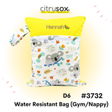 Personalised Water-Resistant Zip Gym Wet Bag