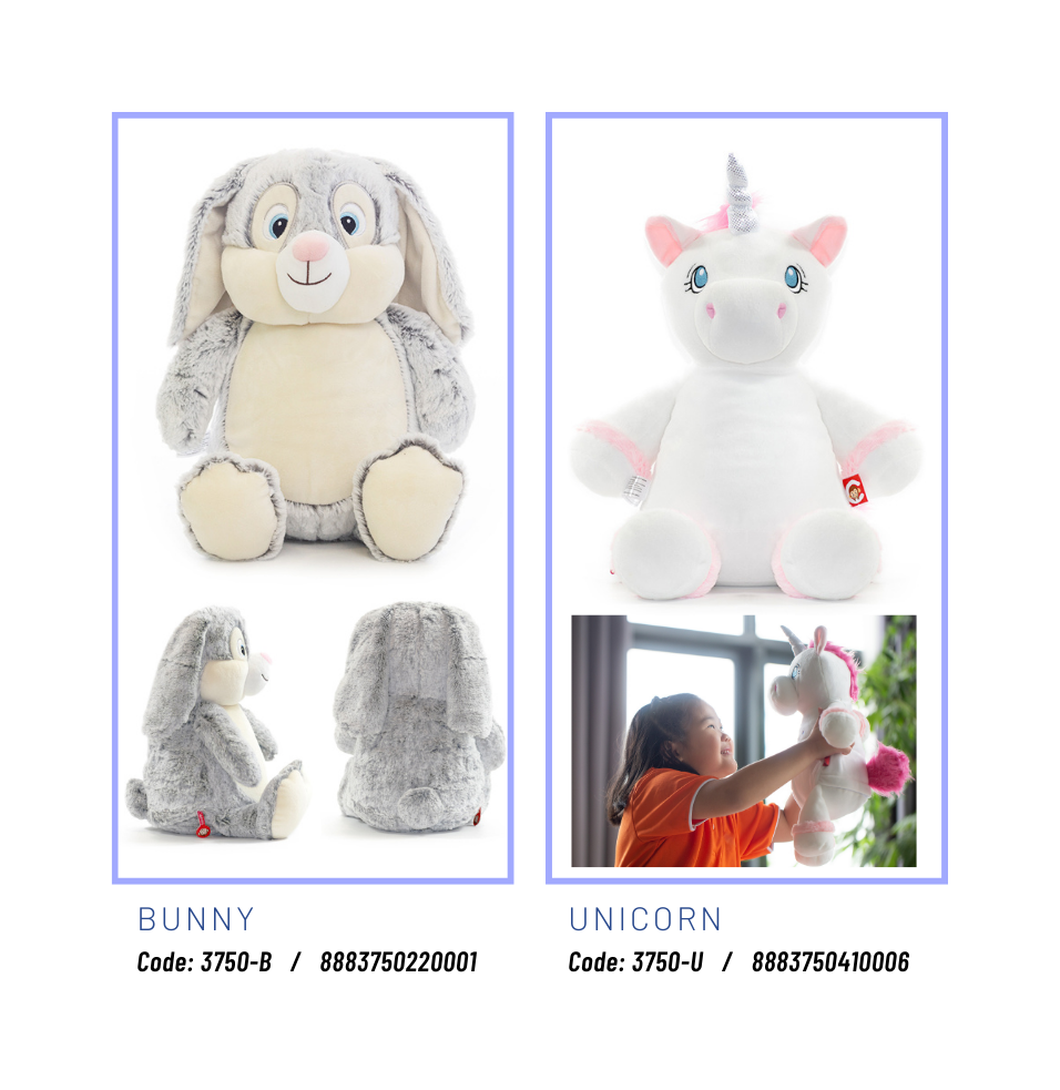 Unicorn top bunny plush