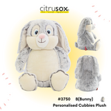 Personalised 13" Plush Soft Toy (Bunny Unicorn)