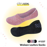 Woolen Loafer Socks with Non-slip Heel
