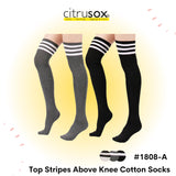 Top Stripes Above Knee Socks