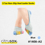 Grainy Rainbow No-Show Toe Socks