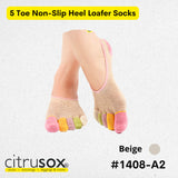 Grainy Rainbow No-Show Toe Socks
