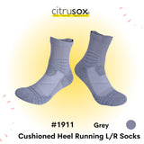 Cushioned Heel Running Performance Left-Right Socks