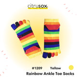 Rainbow Ankle Toe Socks