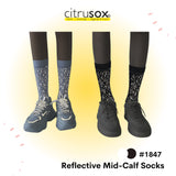 Reflective Mid-Calf Socks