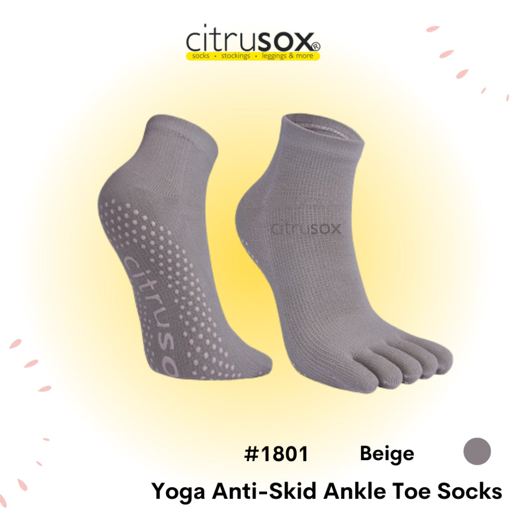 Yoga Anti-Skid Toe Ankle Socks – Citrusox