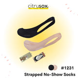 Strapped No-Show Socks