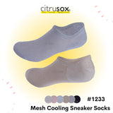 Mesh Thin Sneaker Socks with Non-slip Heel