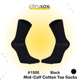 Mid-Calf Cotton Toe Socks