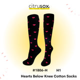 Hearts Below Knee Socks