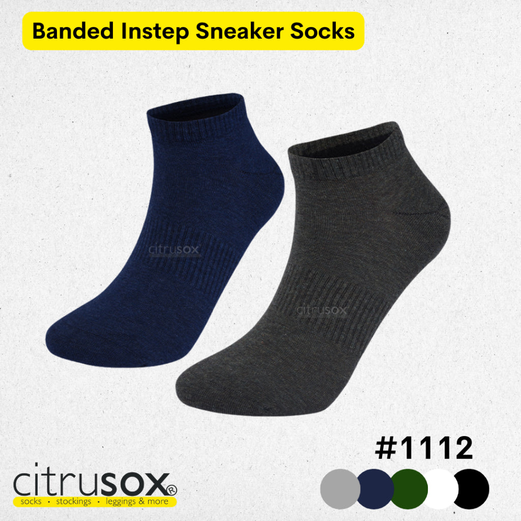 Banded Instep Sneaker Socks Citrusox
