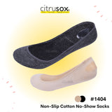 Cotton Non-Slip Heel No-Show Socks