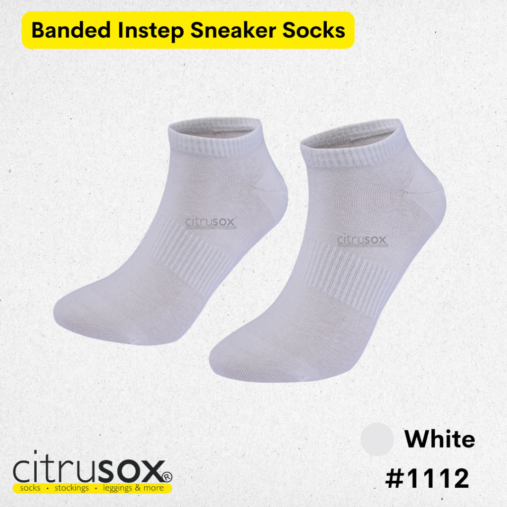 Banded Instep Sneaker Socks Citrusox